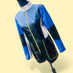 Fashion Nova Blue and Black Jumpsuit Large